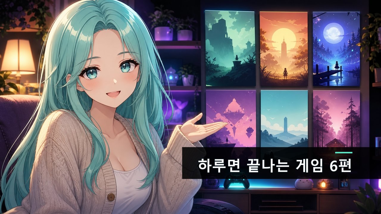 쌓아둔 게임만 늘어난다면, 하루면 끝나는 여섯 편